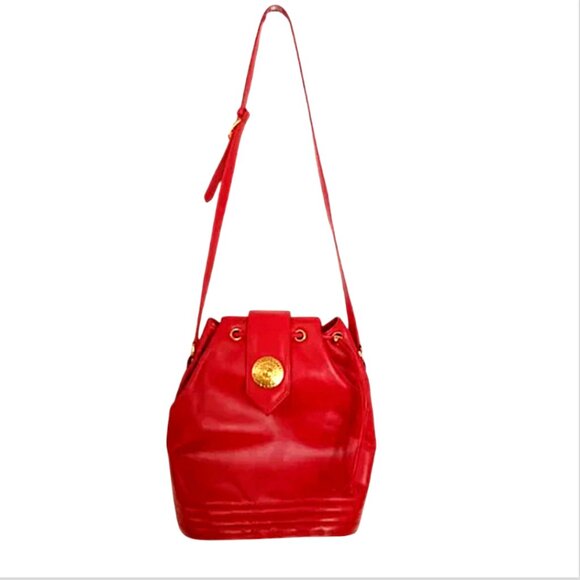 YVES SAINT LAURENT   Collectible RARE Vintage Aztec Medallion Bucket Purse - Picture 3 of 10